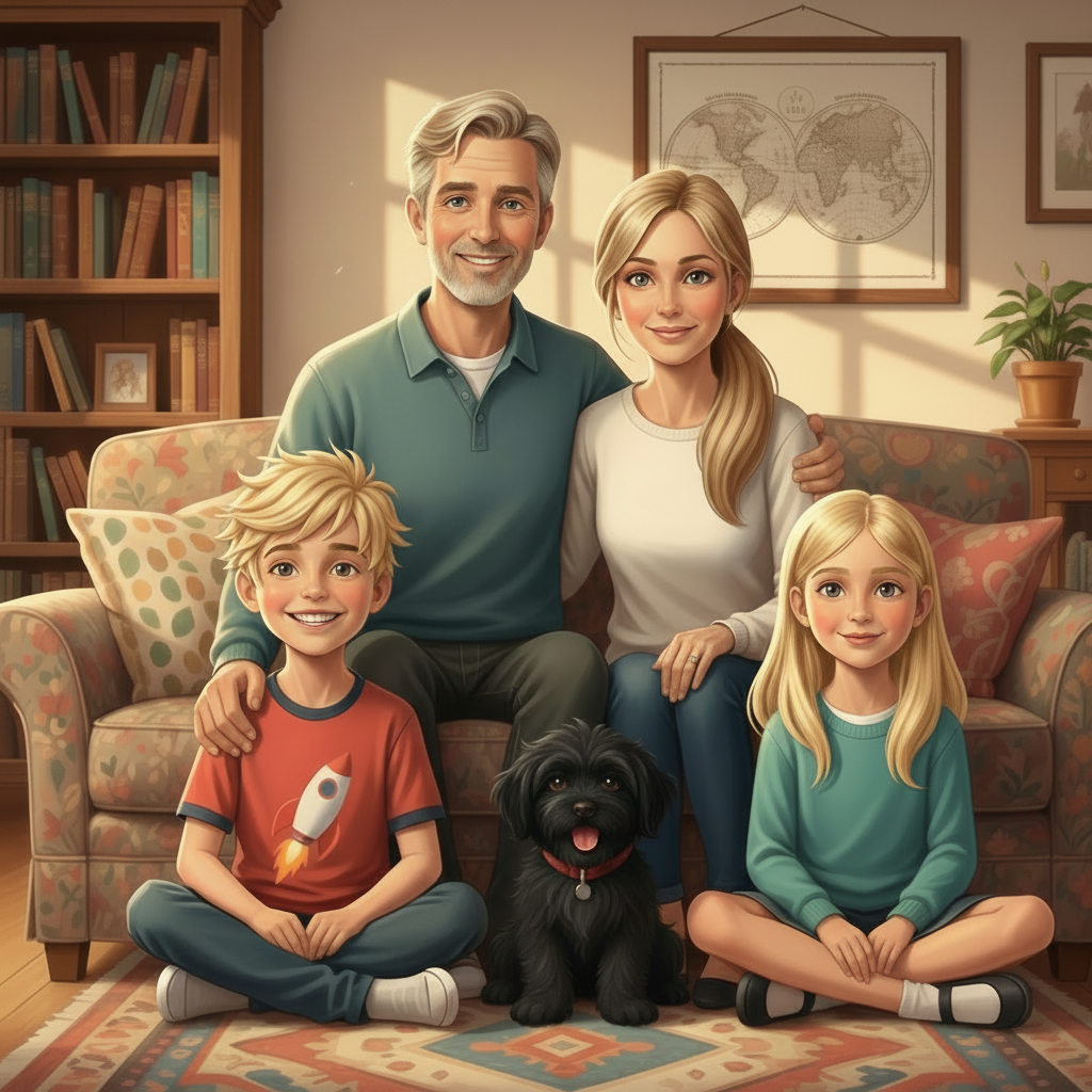 Parfin Family header banner artwork